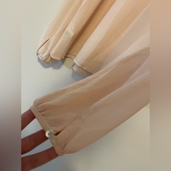 FOREVER 21 Sheer Nude Blouse - Picture 5 of 6